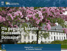 Tablet Screenshot of domainemaizerets.com